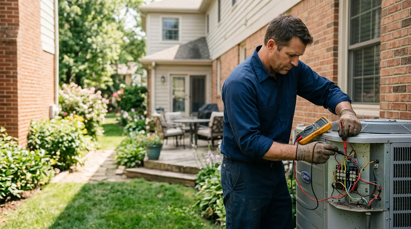 HVAC technician working near Mount Union, IA